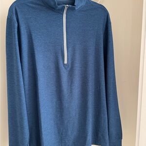 Blue Quarter-Zip Pullover